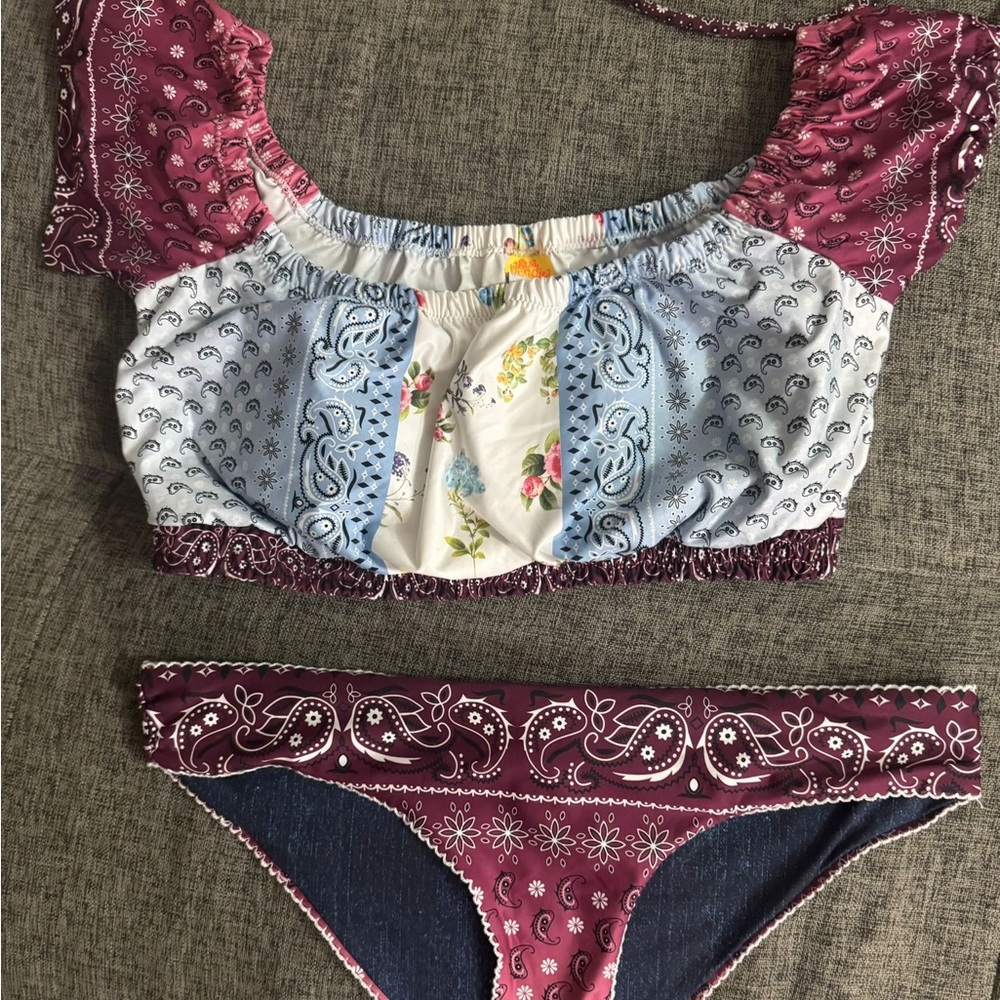Agua Bendita Multicolor Paisley Bikini